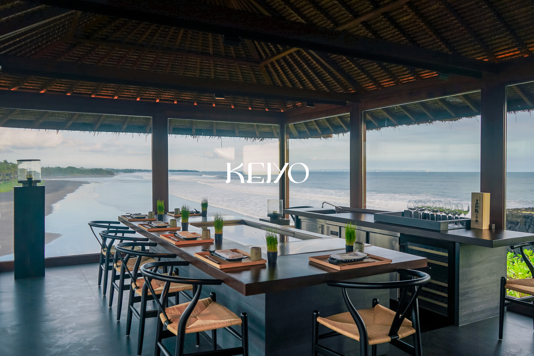 Keiyo, a teppanyaki restaurant perched on the edge of its breathtaking cliff