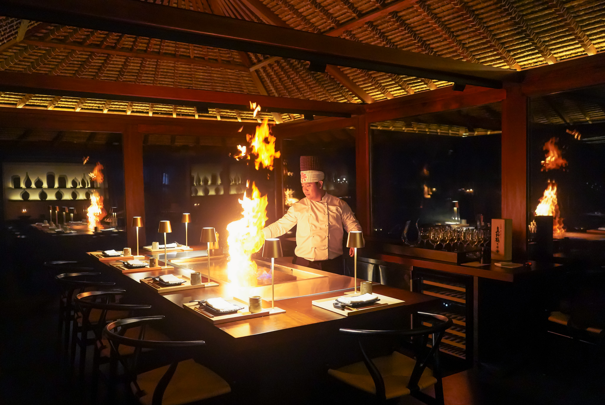 Keiyo, a teppanyaki restaurant perched on the edge of its breathtaking cliff