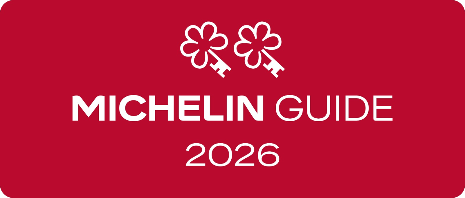 Michelin Guide 2026 Two Key Badge